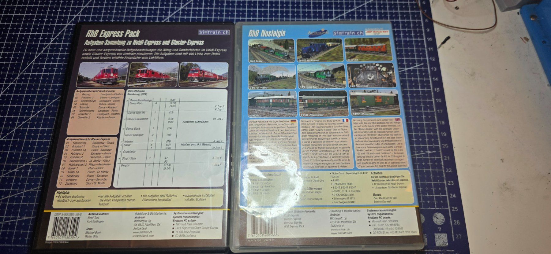 Modellini di ferrovie: RhB Express Pack & RhB Nostalgie PC Spiel – Usato da Hochfelden venduto da Danizh0 1