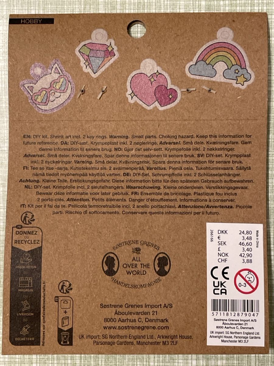 Bastelsets: DIY Kit Schlüsselanhänger Bastelset – Neu und originalverpackt aus Luzern von madameglaser 1