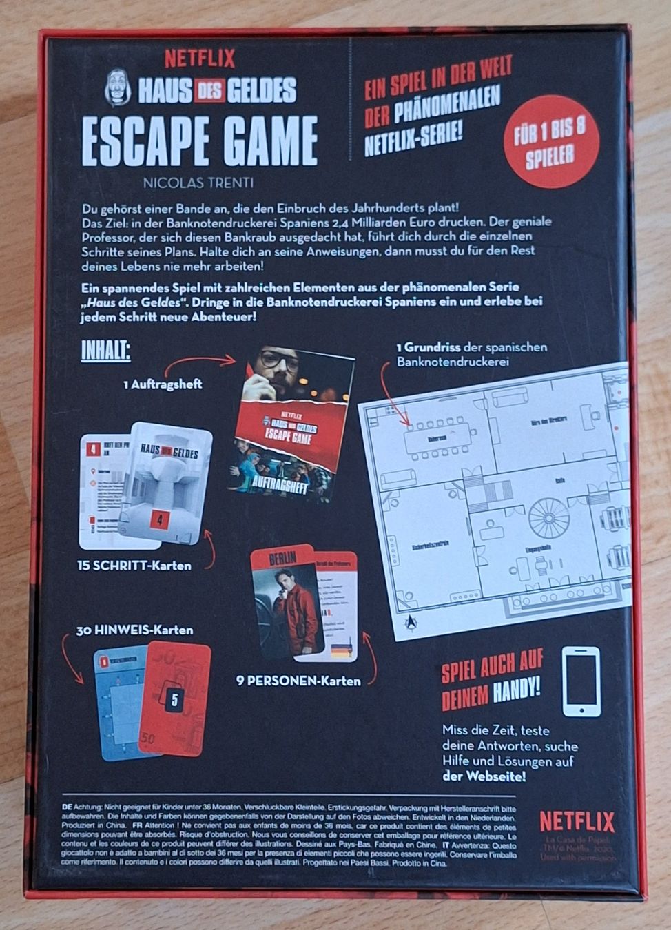 Spiele: Haus des Geldes - Escape Game – Neu und originalverpackt aus Wettingen von Egro2 1