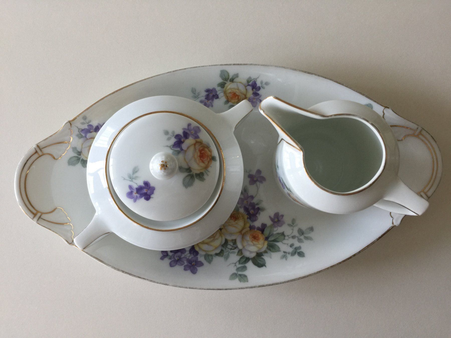 Thomas Geschirrsets: THOMAS BAVARIA Sucrier, crémier + assiette – Gebraucht aus Cossonay-Ville von Les_1001_perles 2