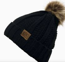 Neu und Unbenutzt: Damen Wintermütze Warm Schwarz