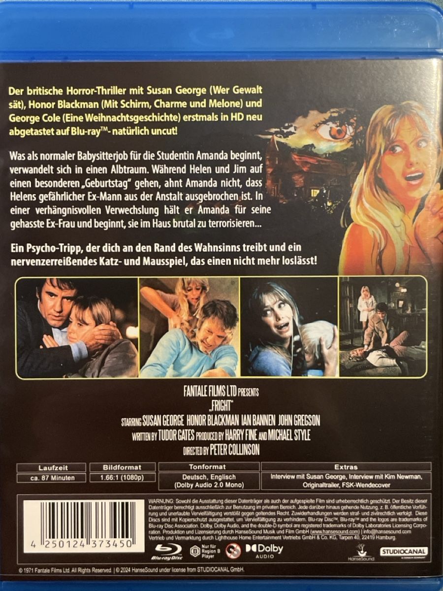 Tutti i DVDs: Fright - Die Fratze (1971) – Nuovo (secondo la descrizione) da Waldenburg venduto da Gonzo8 1