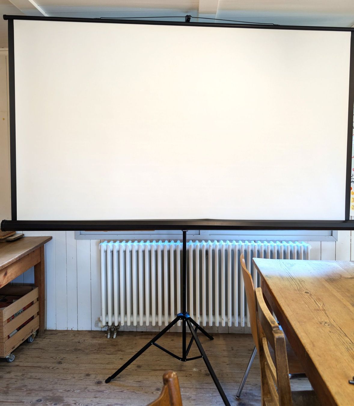 Home cinéma: Projektionsleinwand mit Stativ gebraucht – D'occasion à Uitikon Waldegg par Biohof