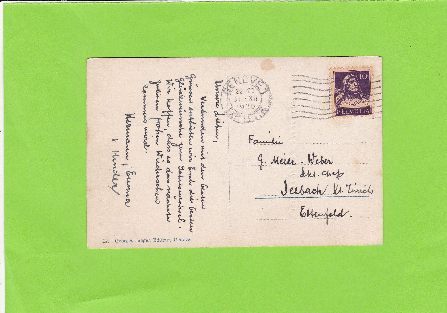 Cartoline postali: Bonne Année – Usato da St. Peterzell venduto da neckertal 1