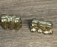 Messing Figuren, Drei Affen, Nichts sehen, Rarität
