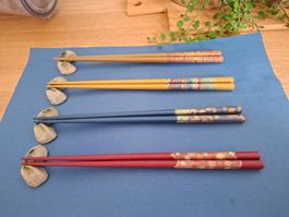 Made in Japan CHOPSTICKS and the chopstick rest set/Stäbchen