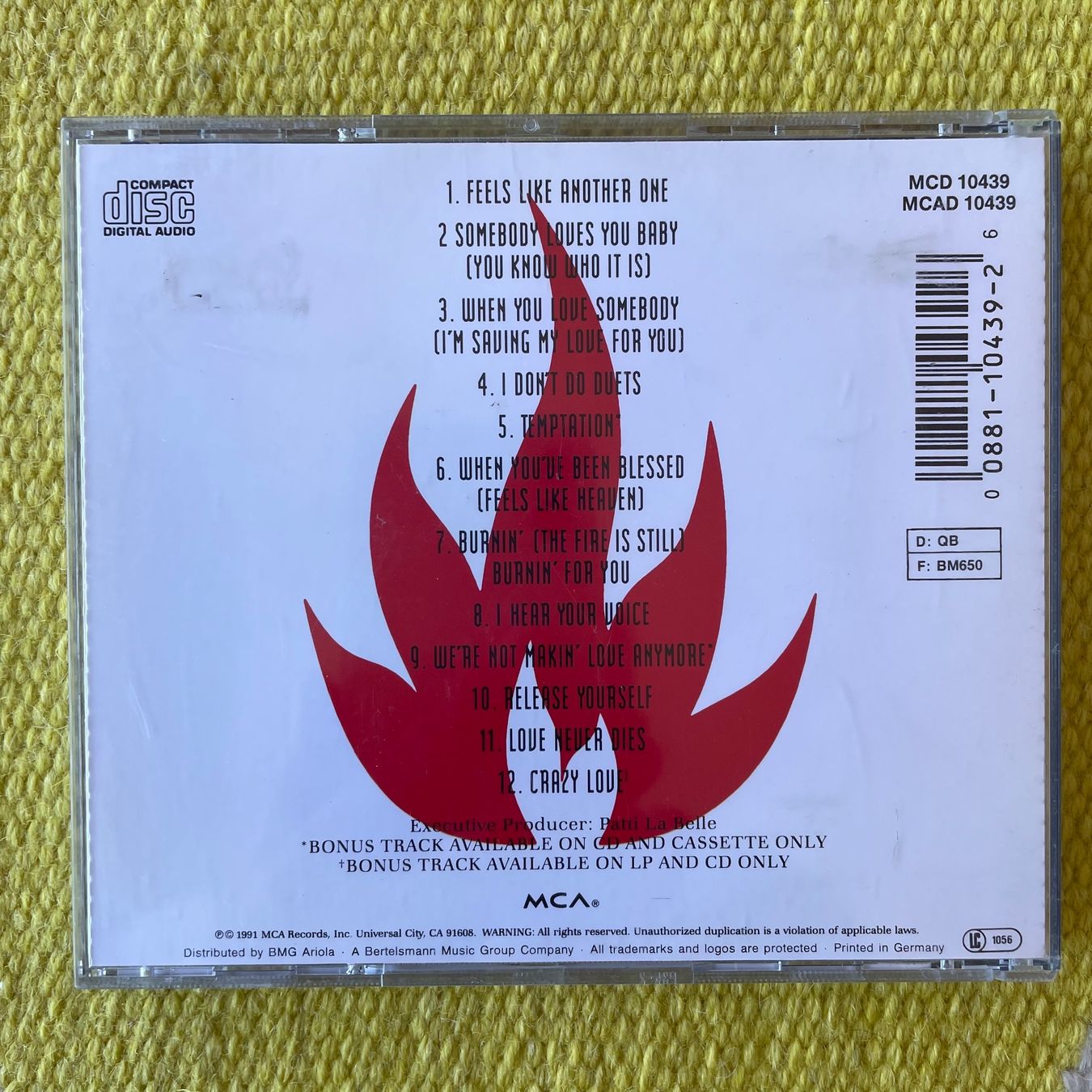 CDs: PATTI LABELLE-BURNIN – Gebraucht aus Rorschacherberg von CD-Roli 1