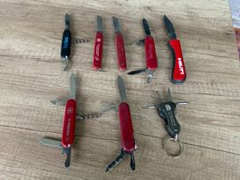 Taschenmesser Set 8 Stck. verschiedene Marken guter Zustand