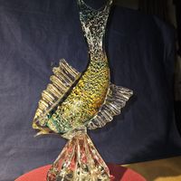 Murano Glas Fisch, wunderschöne Handwerkskunst, neuwertig!