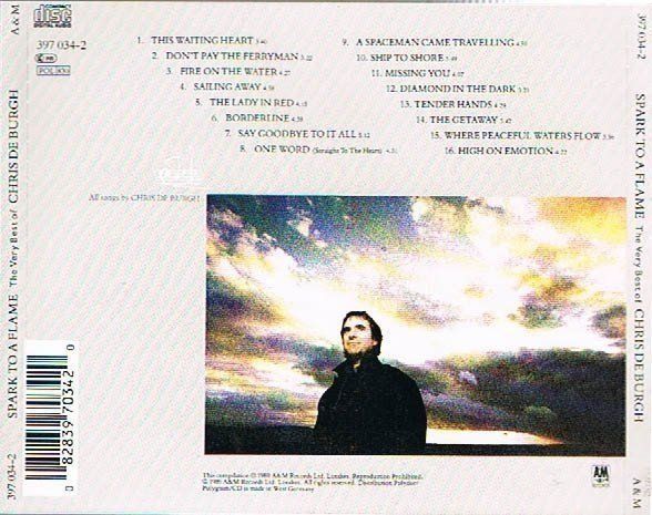 CD: Chris de Burgh - Spark to a Flame [A&M] – Usato da Unterbch venduto da uqliv 1