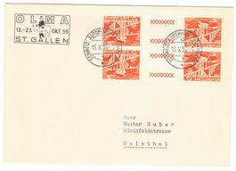 Lettre de St.Gallen BPA A710 pour Balsthal le 13.X.55