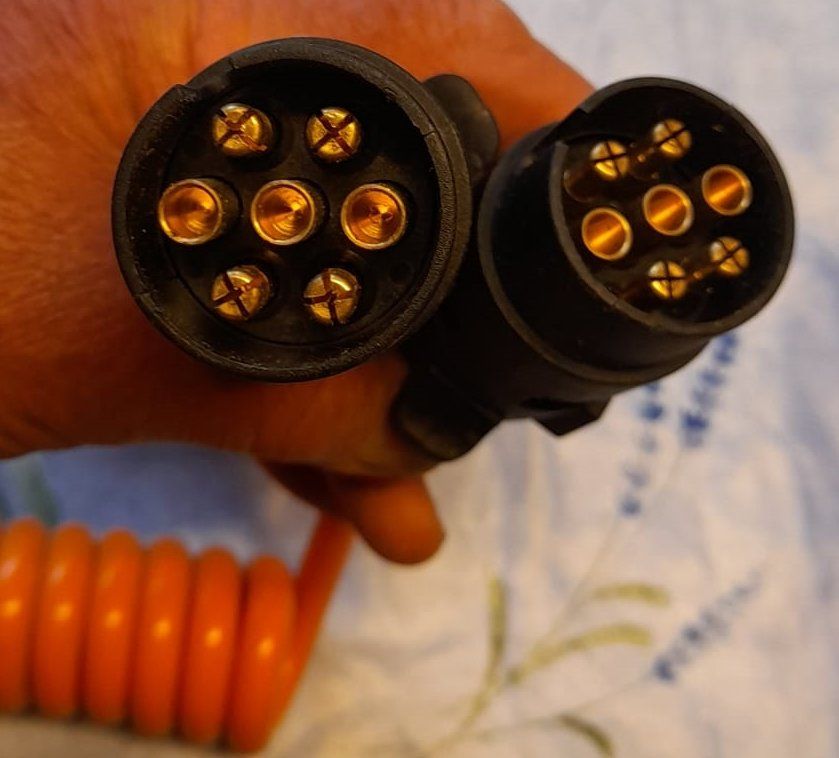 Cavi: Spiralkabel 2x Stecker 7-pol / Anhänger / Wohnwagen – Nuovo (secondo la descrizione) da Berneck venduto da imp0308 1