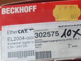 10er Pack Beckhoff EL2004-0000, 4-Kanal Digital Output, NEU!