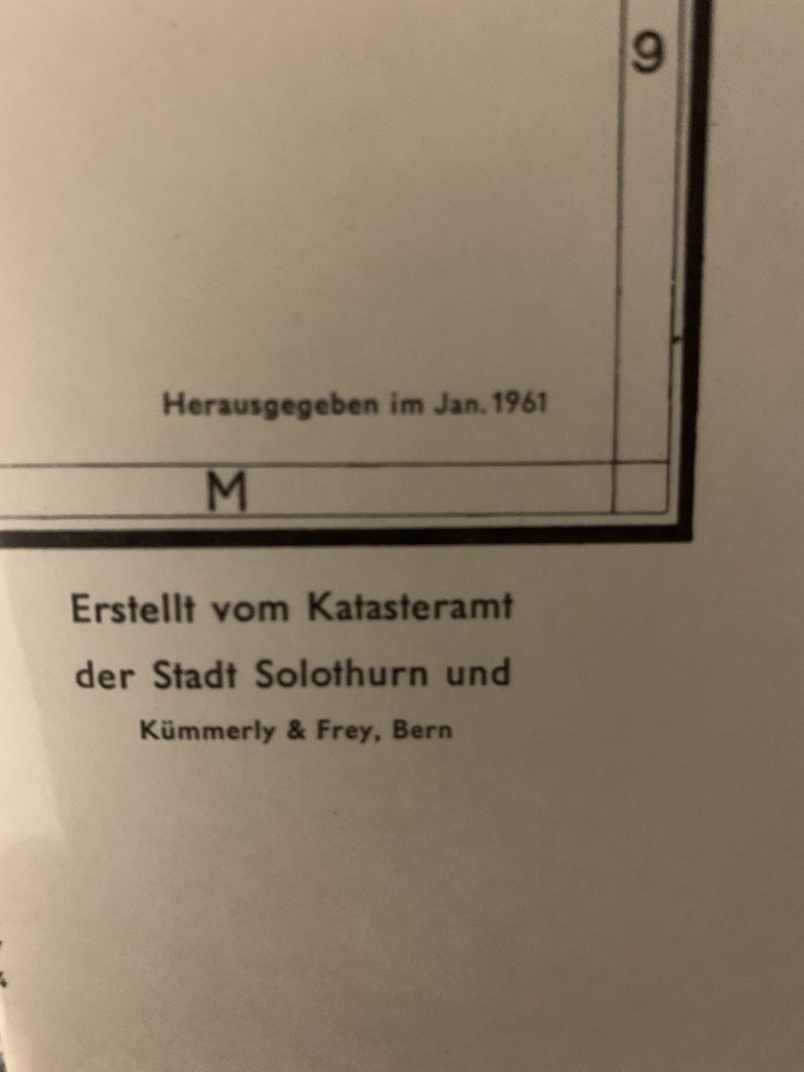 Landkarten & Atlanten: Solothurn Stadtplan von 1961 – Gebraucht aus Niederteufen von Marc_sg 2