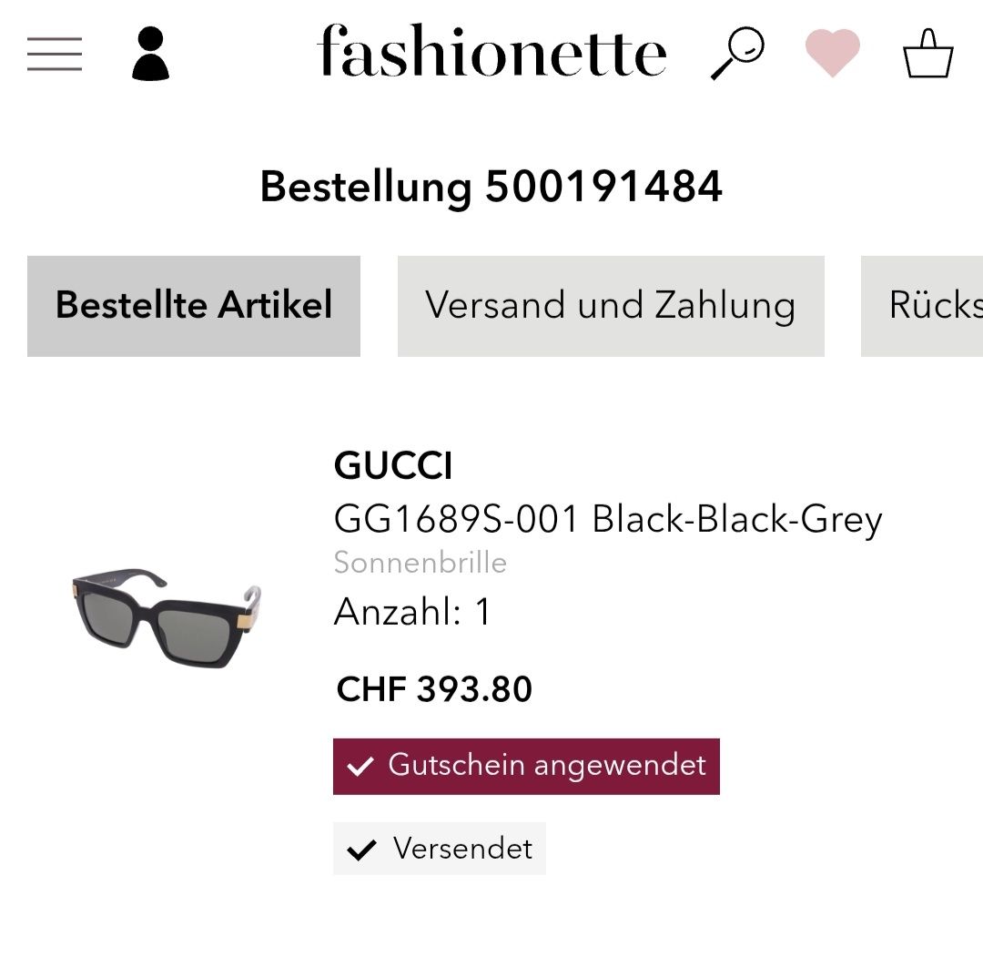 Gucci Occhiali & Lenti: Gucci Sonnenbrille – Usato da Wetzikon ZH venduto da sane1972 7