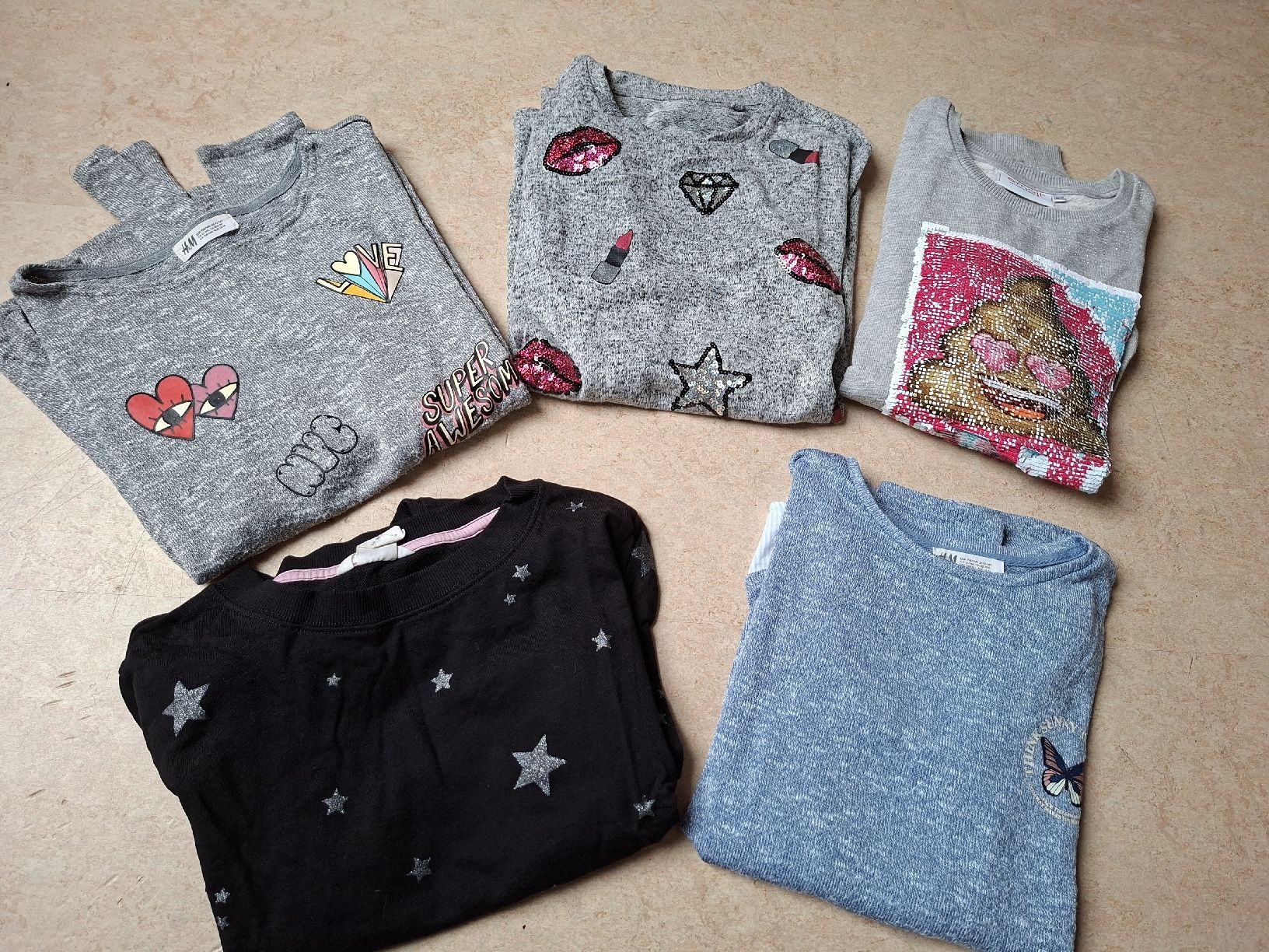 Maglioni & Felpe: Pulli Set Gr.158/164, 5 Stück, Herbst – Usato da Klingnau venduto da vollmond36