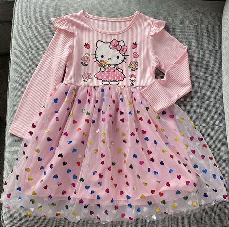 Mädchen Kleid Hello Kitty Rosa 3–4 Jahre wie neu