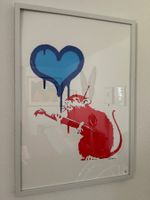 Banksy Love Rat 43/150, street art popart, 50x70