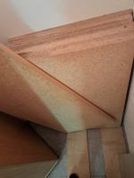 8 Holzplatten Rohspan 22 mm mit einer Vollkante, 97x55 cm