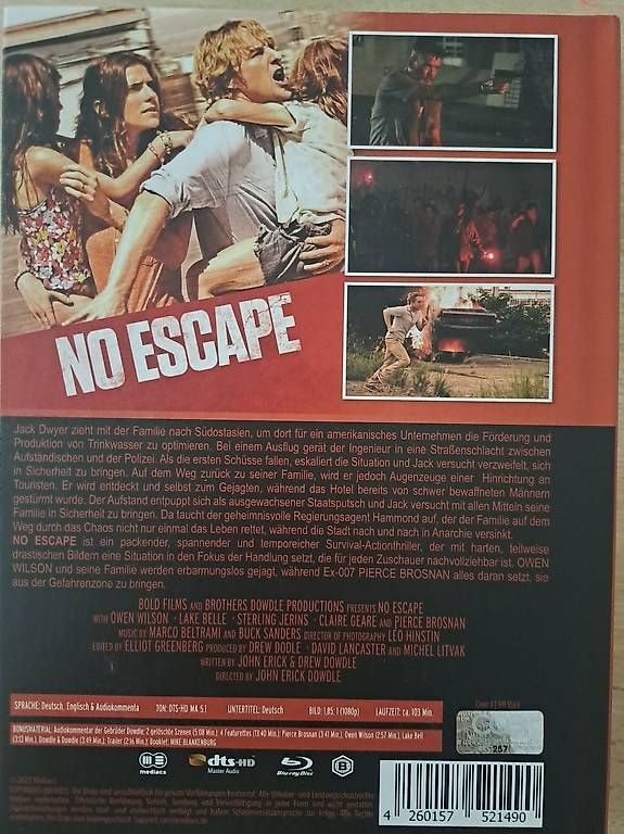 Tutti i DVDs: No Escape Limited Mediacs Mediabook  – Usato da Zürich venduto da Andri878 1