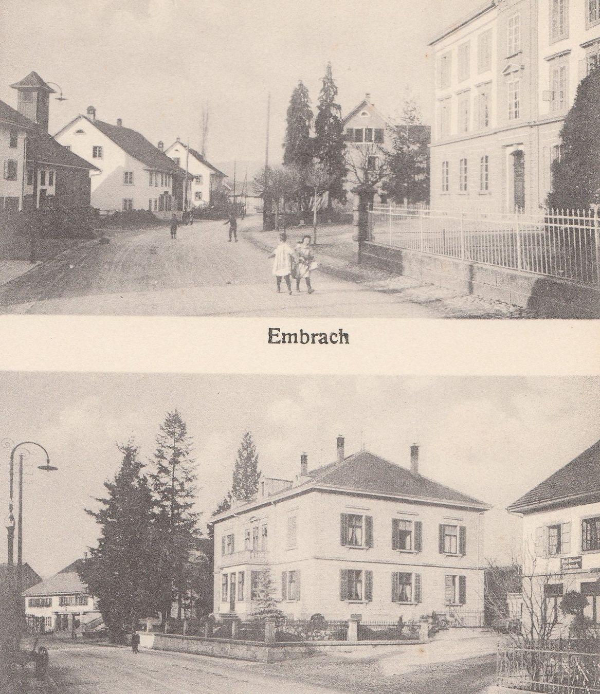 Cartoline postali: Embrach - Dorfpartie belebt um 1910 – Usato da Fällanden venduto da Blausegelfliege