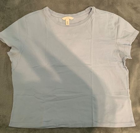 H&M hellblaues Sommer T-Shirt Grösse XL