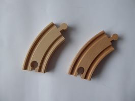2 Brio Bahn 1/2 Bogen, 90mm, 33337, neu