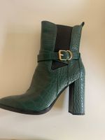 Elegante, grüne Stiefeletten in Kroko-Optik, TATA
