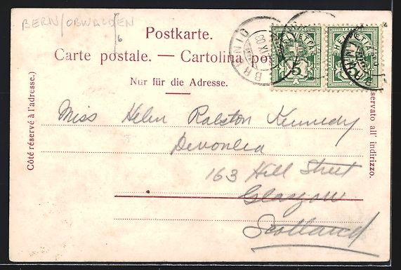 Cartoline postali: Brünig, Bahnhof der Bergbahn mit Restau – Usato da Berlin venduto da bartko-reher 1