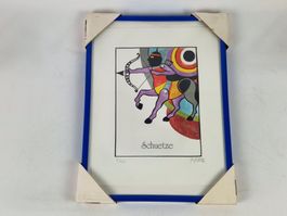 Kunstdruck "Sternzeichen Schütze" - gerahmt