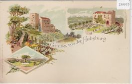 Gruss von der Habsburg - Litho