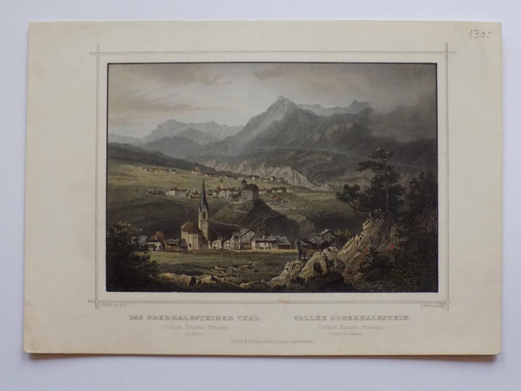 Gravures: Oberhalbstein koloriert – D'occasion à Risch par Rischli15