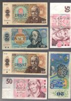 Czecoslovakai noten 6 stück
