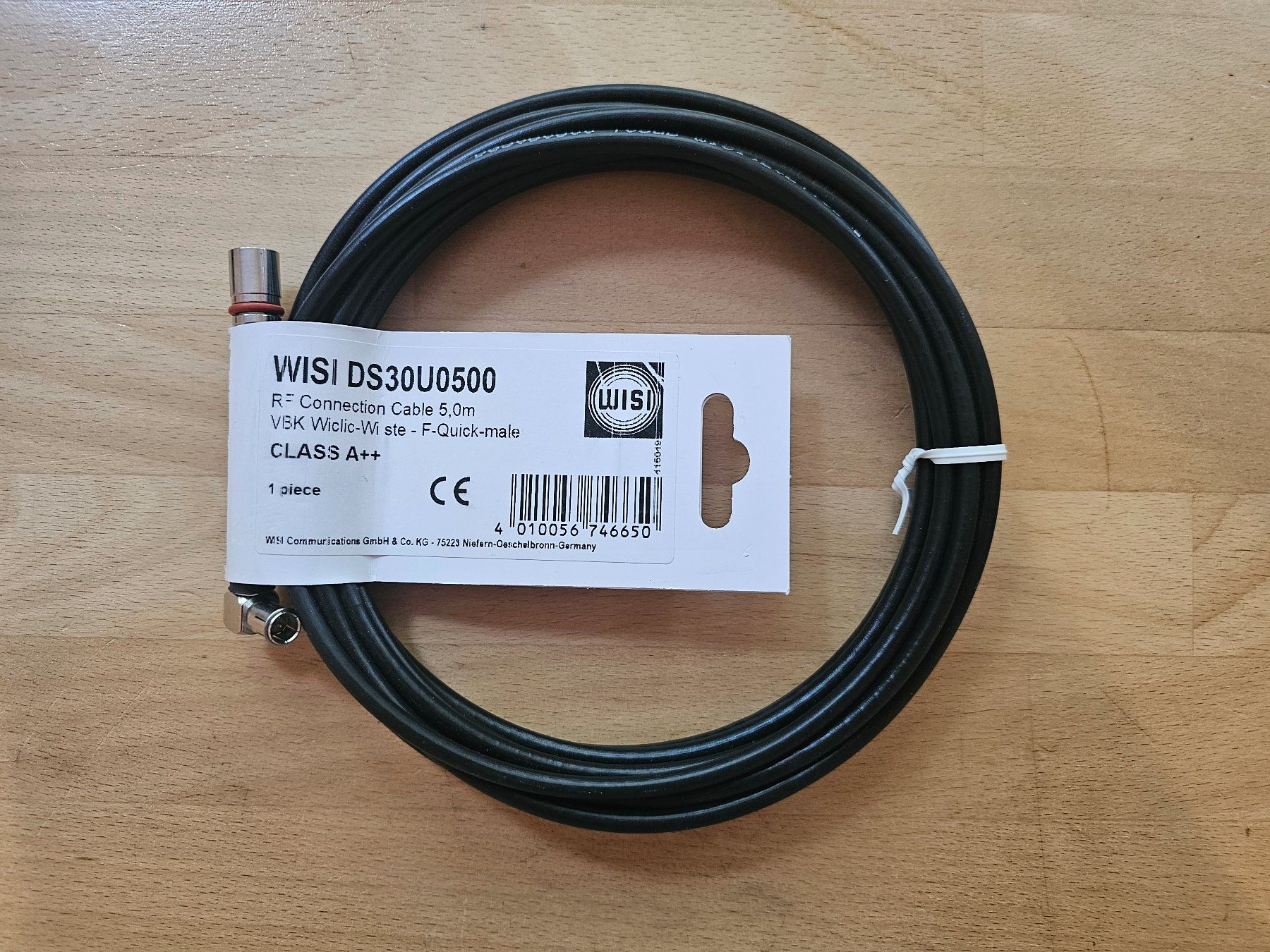 Cavi: WISI Antennenkabel, Cablecom, 5m – Nuovo (secondo la descrizione) da Leimbach AG venduto da jaja79