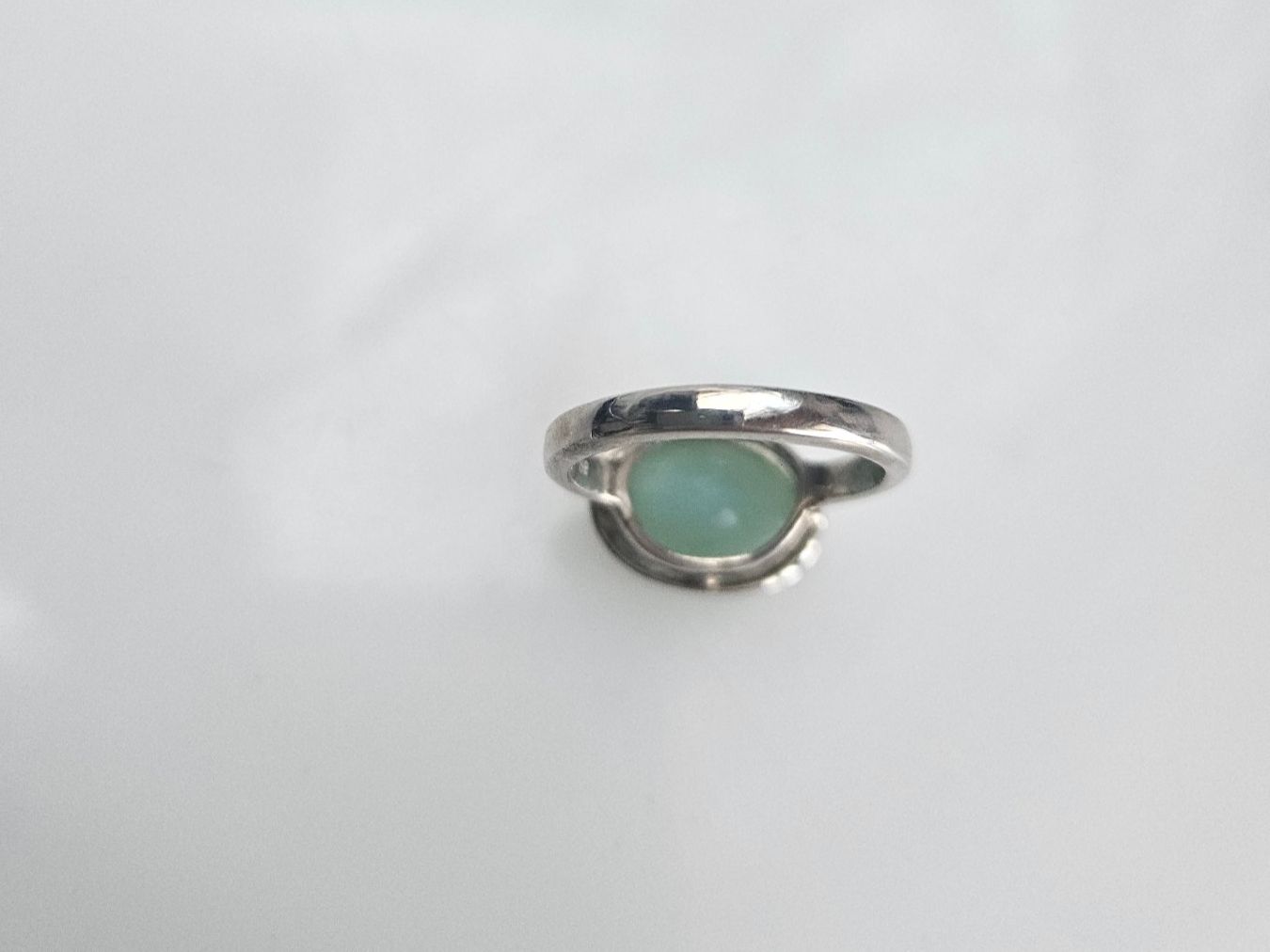 Bagues: Silberring mit hellblauem Chalcedon Grösse 54 – Neuf (Voir description) à Winterthur par ste_tcx5 5