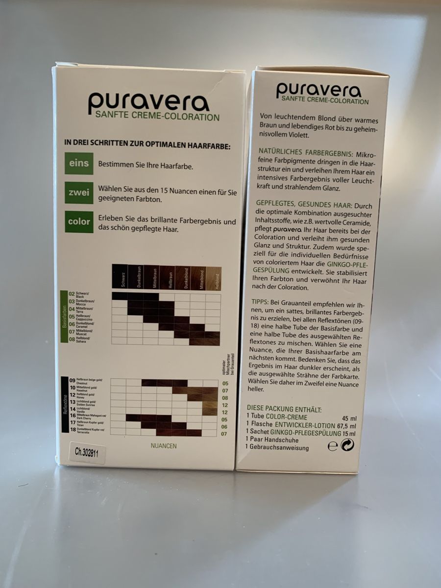 Tinte: Puravera Haarfarbe – Nuovo e nell'imballaggio originale da Männedorf venduto da palladio 1