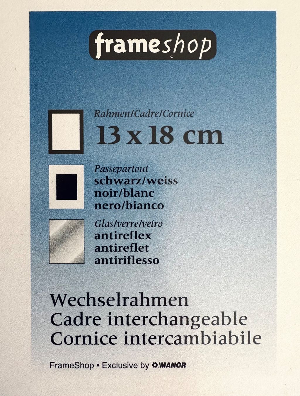 Bilderrahmen: 2 x Wechselrahmen mit antireflex Glas by Manor – Gebraucht aus Bern von Fraeuleinhonig 2