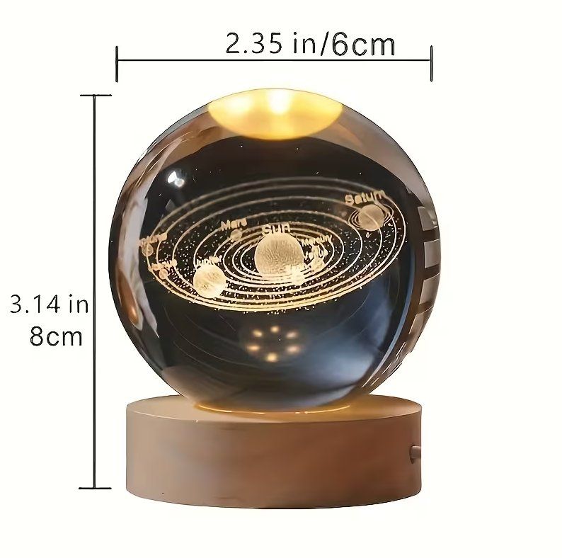 Lampade: LED Kristallkugel Planeten USB-betrieben – Nuovo e nell'imballaggio originale da Diepoldsau venduto da preisparadies-ch 1