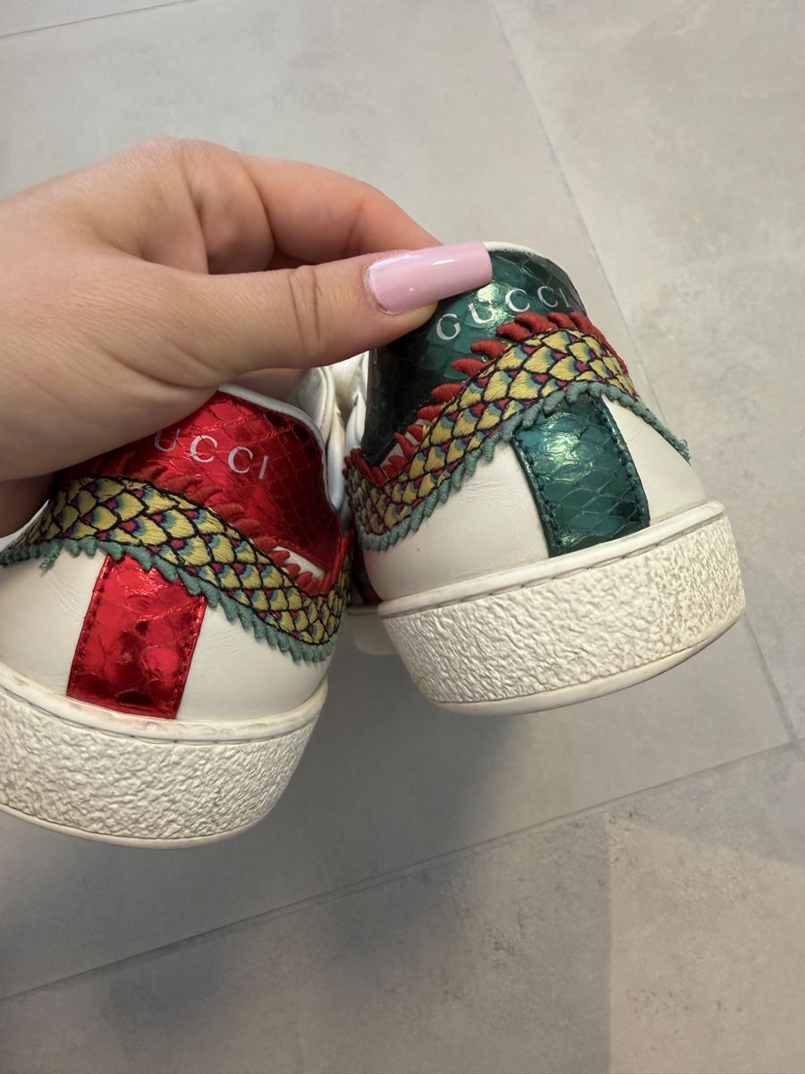 Gucci Chaussures hommes: Gucci Ace Sneaker Gr. 44 mit Drachenmuster – D'occasion à Unterlunkhofen par cgi99 4