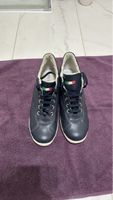 Damen Sneaker Keilabsatz Leder Made in Italy neuwertig