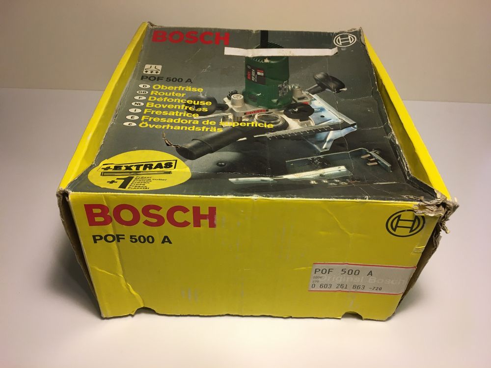 Bosch POF 500A Oberfräse mit Zubehör