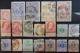 Belgien ex. Kat. 23-71 */gest. 1869/1905