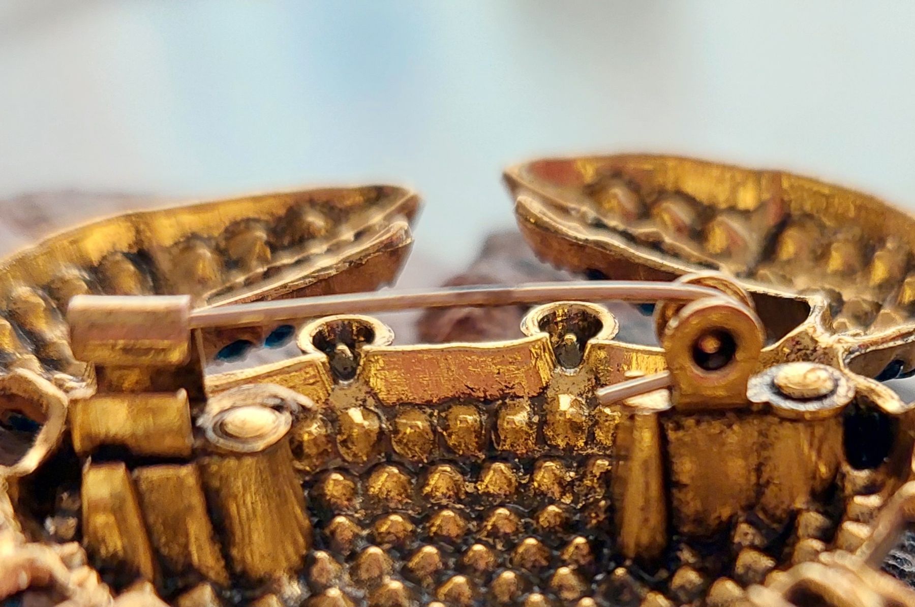 Broschen & Nadeln: Brosche Krebs - Strass blau / türkis – Neu (gemäss Beschreibung) aus Oberwil BL von Hunajakakku 7