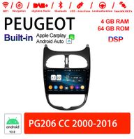 Peugeot 206 Autoradio Android 13.0
