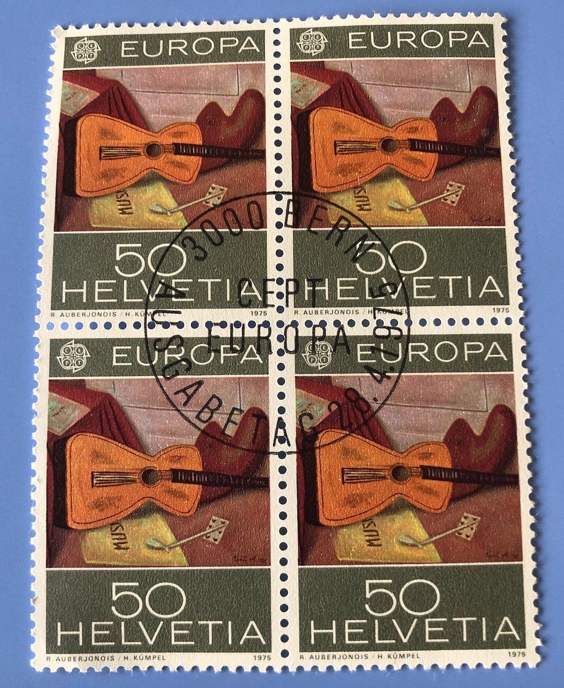 Tutti i francobolli: 4 er Block Nr.566 mit Vollstempel Bern – Usato da Aarau venduto da Billa007
