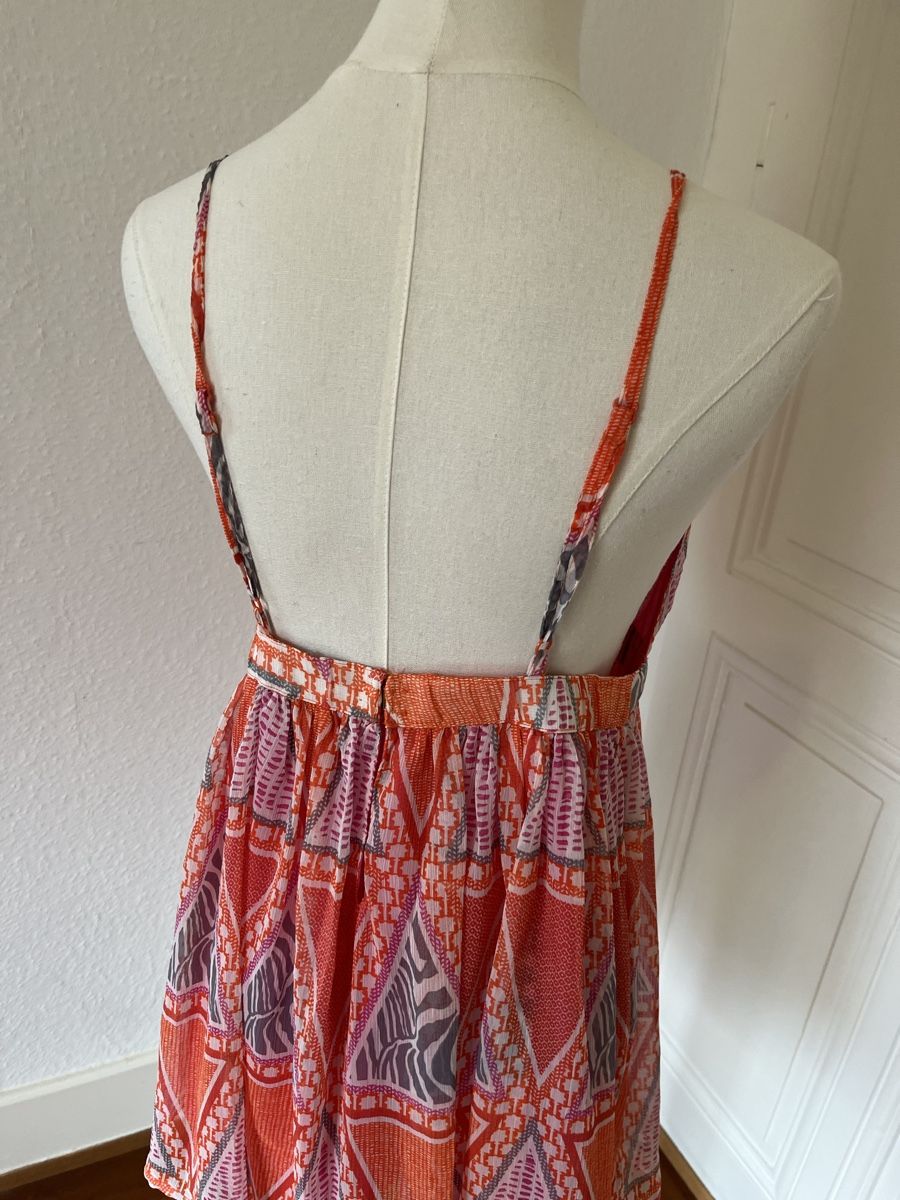 H&M Vestiti: H&M Summer mini Dress, Size 42, orange, patterned - chic! – Usato da Genève venduto da nba_l98n 3