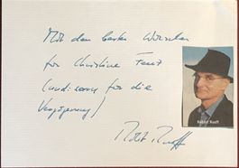 Robert Ruoff SR DRS Autogramm signiert Karte m.Bild 10x15cm