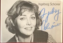 Ingeborg Schöner Autogramm signiert Foto 10x15cm