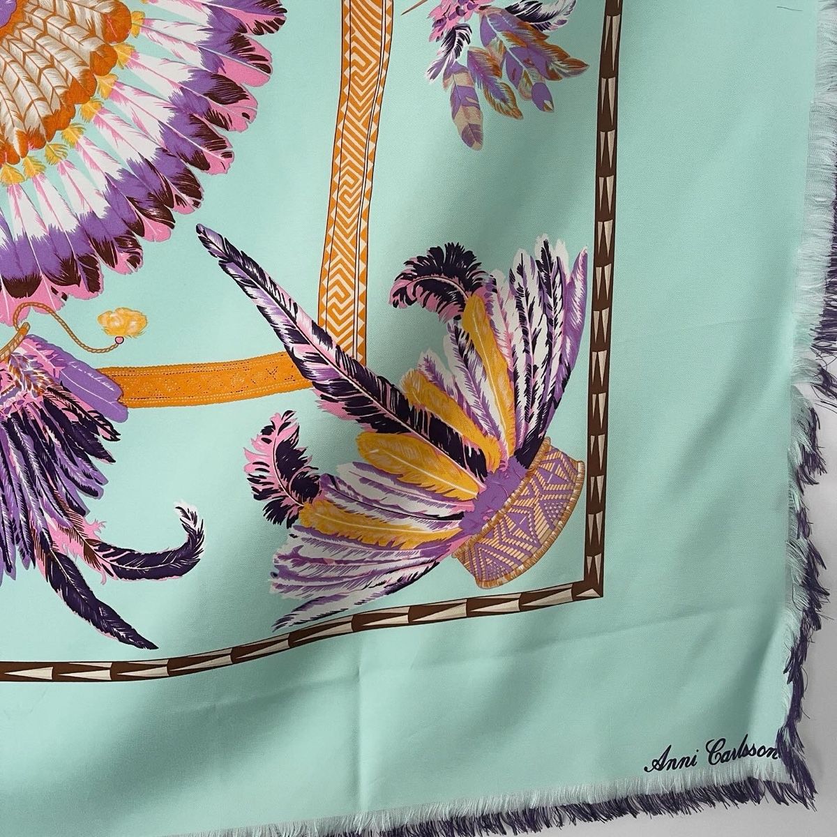 Foulard & Sciarpe: ANNI CARLSSON Silk Scarf – Nuovo (secondo la descrizione) da Emmen venduto da Avviivva_Com2023 7