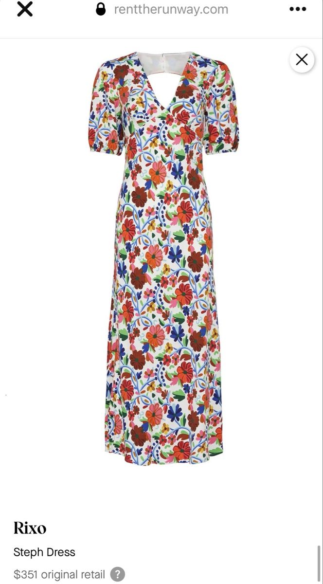 Vestiti: Rixo Floral Dress, Open Back, Size M – Usato da Zürich venduto da The_Renew_Project 9